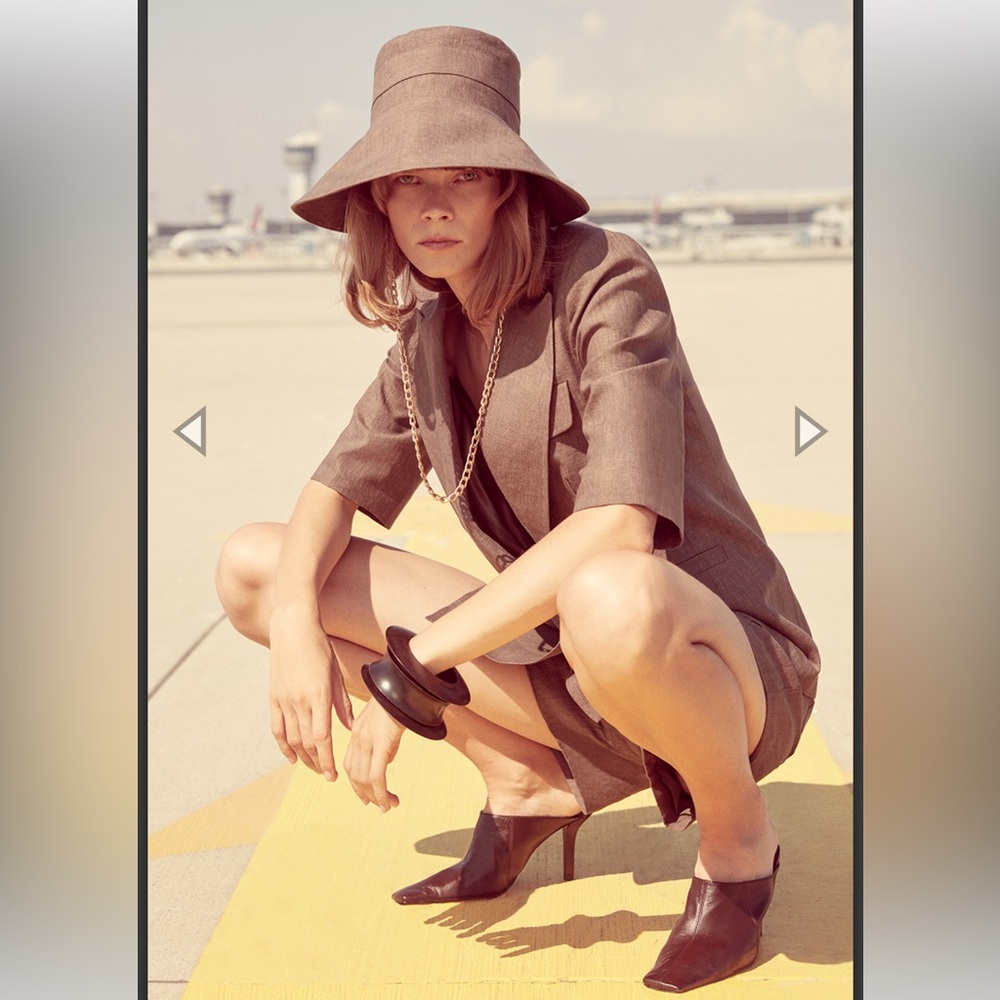 Nisse KAHVE BROWN LINEN BLAZER